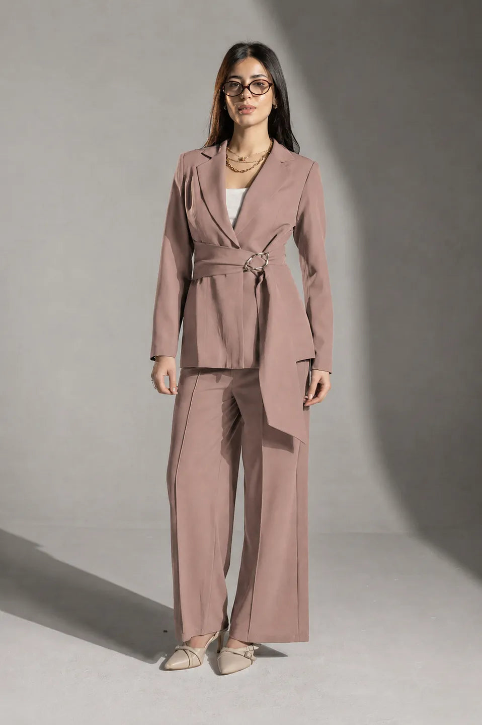 Coffee Rosalyn Tailored Blazer