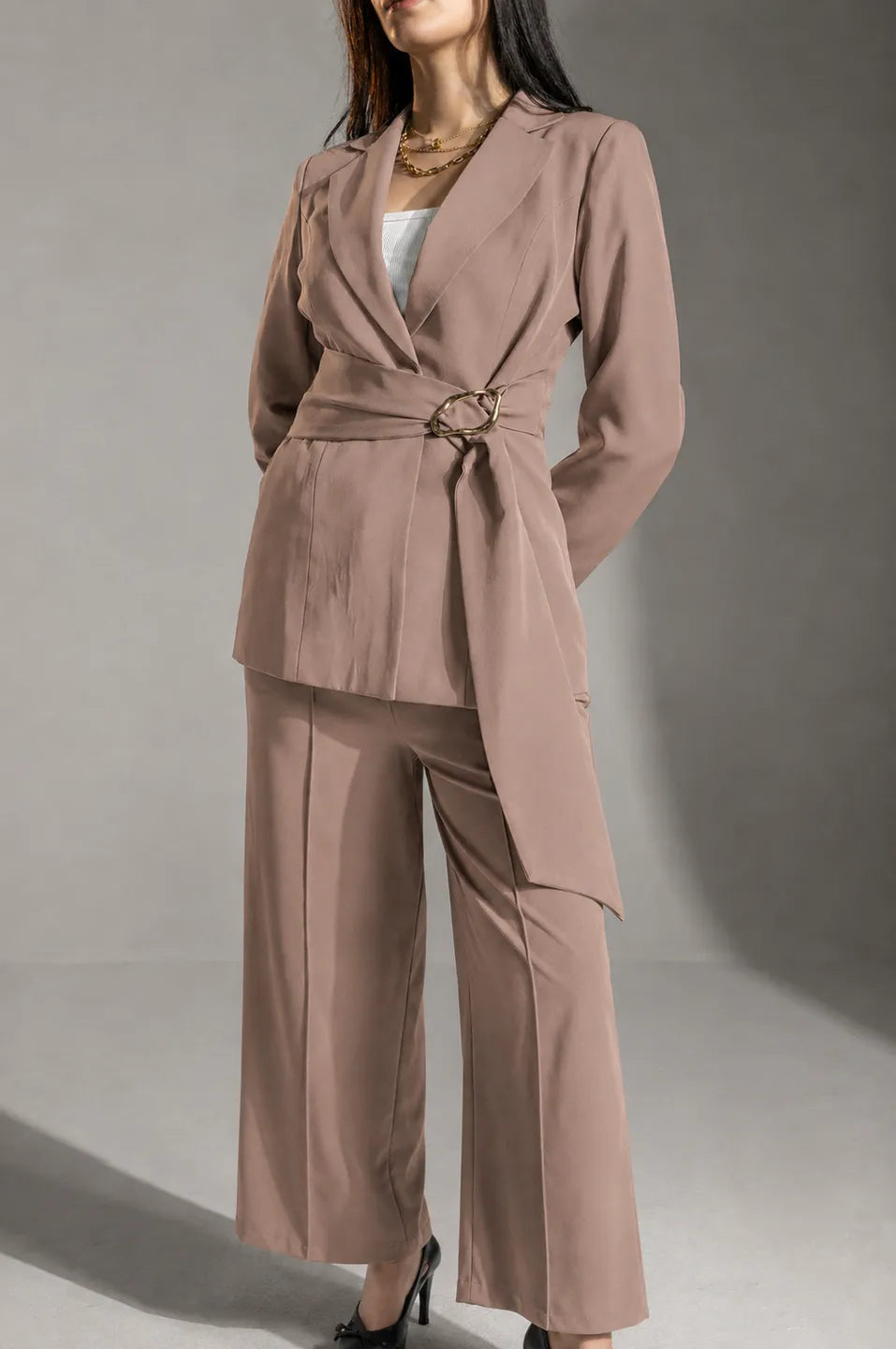 Coffee Rosalyn Tailored Blazer