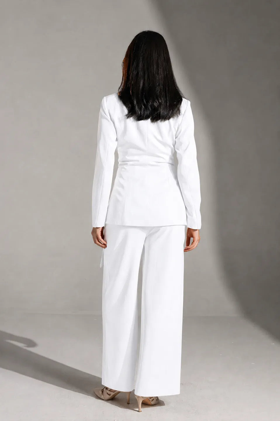 White Rosalyn Tailored Blazer