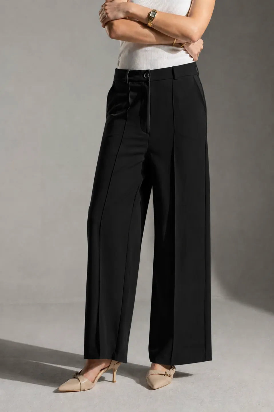 Black Rosalyn Tailored Pants