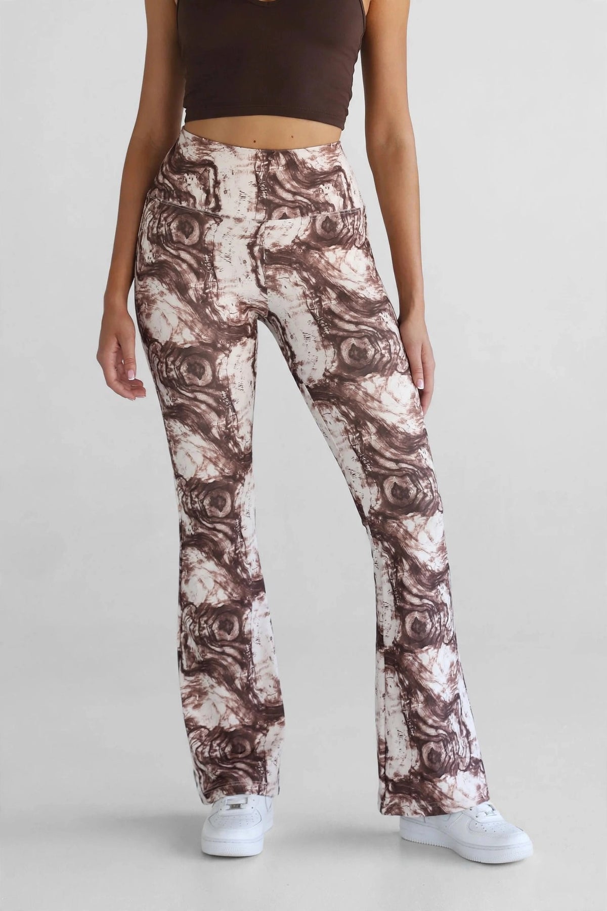 Brown Flare Leggings