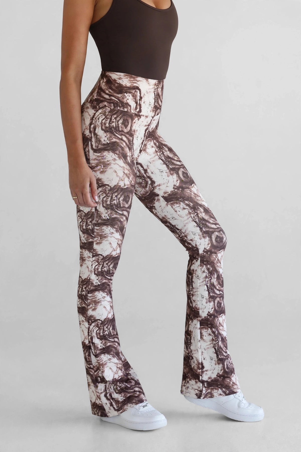 Brown Flare Leggings