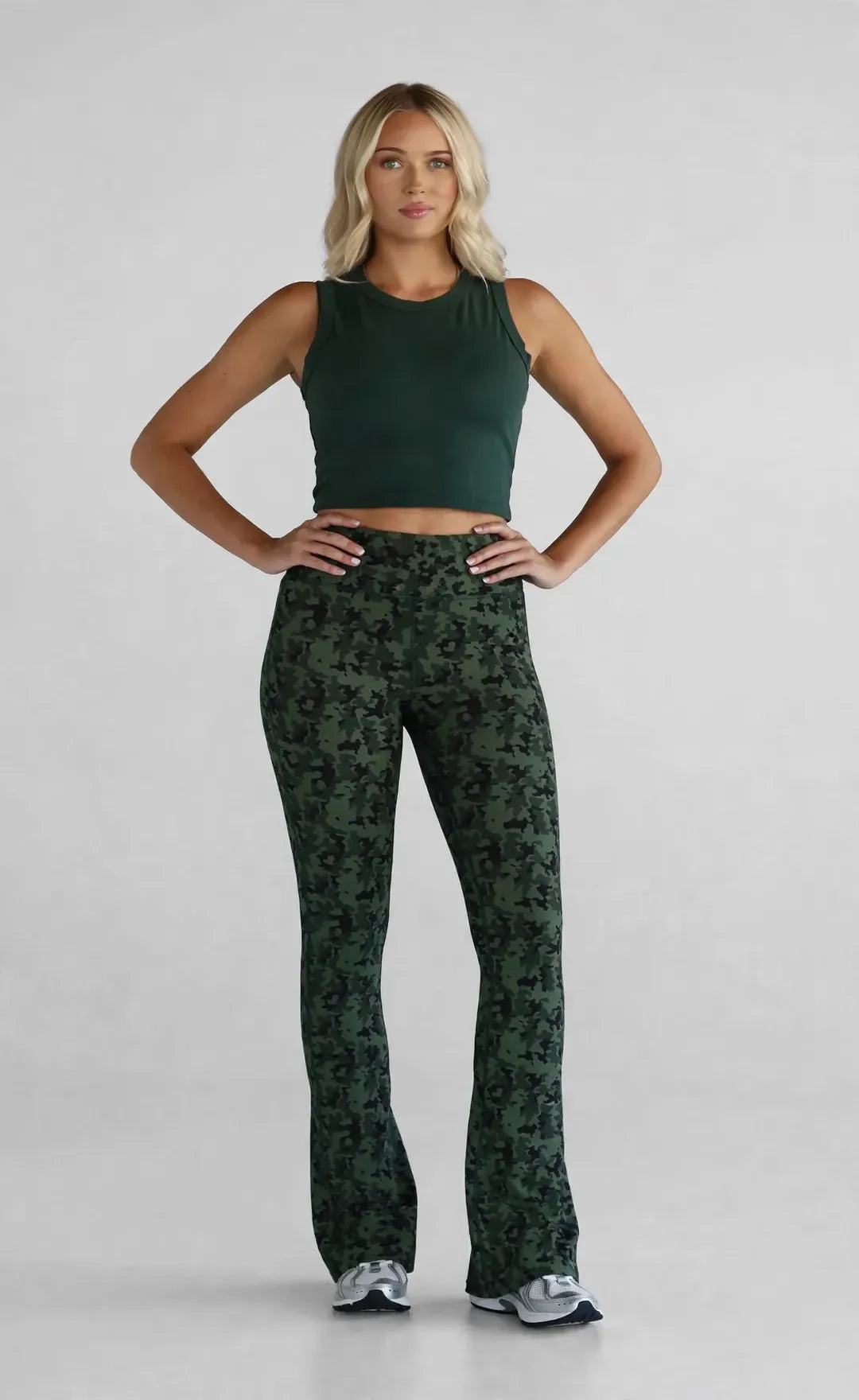 Olive Flare Leggings