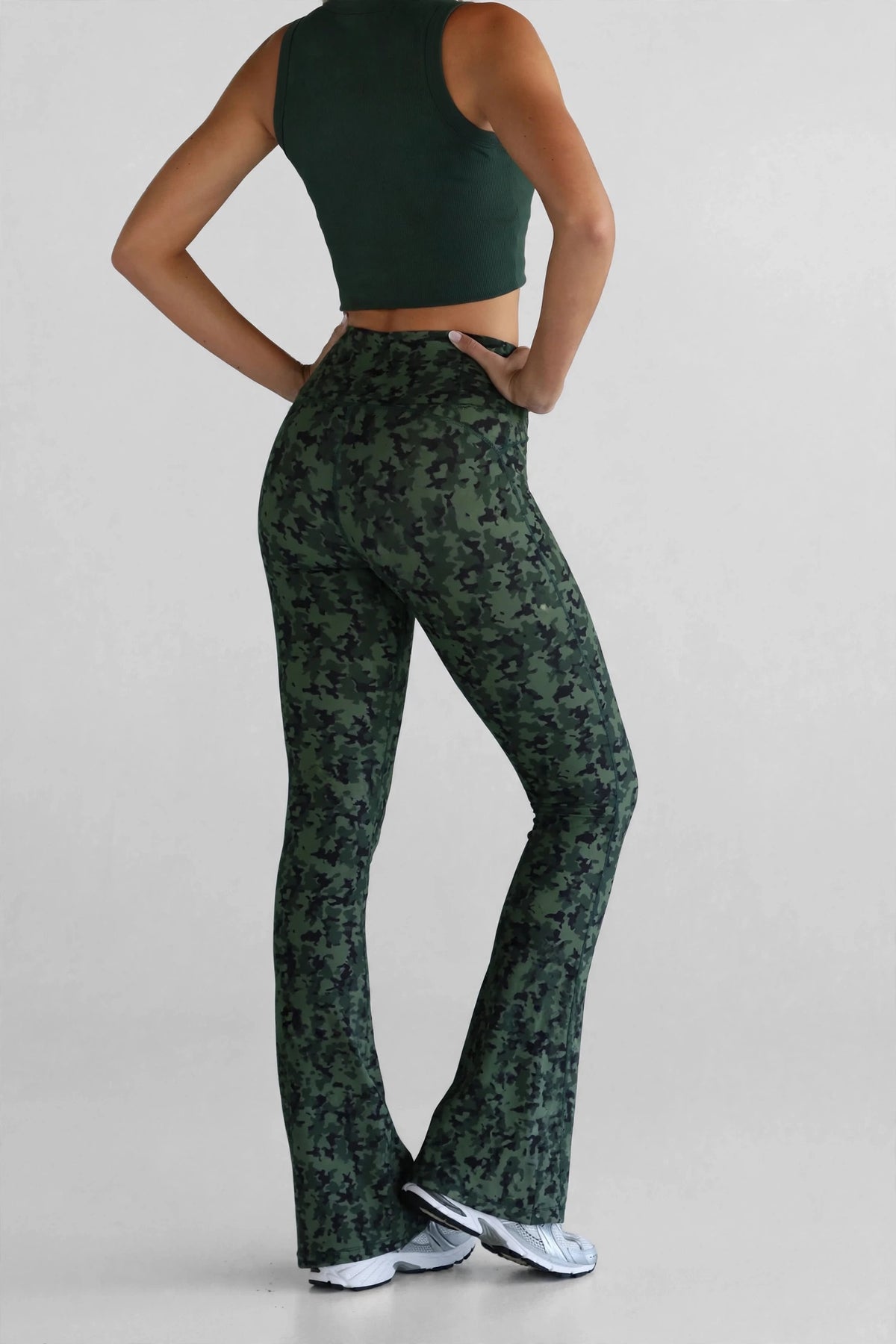 Olive Flare Leggings