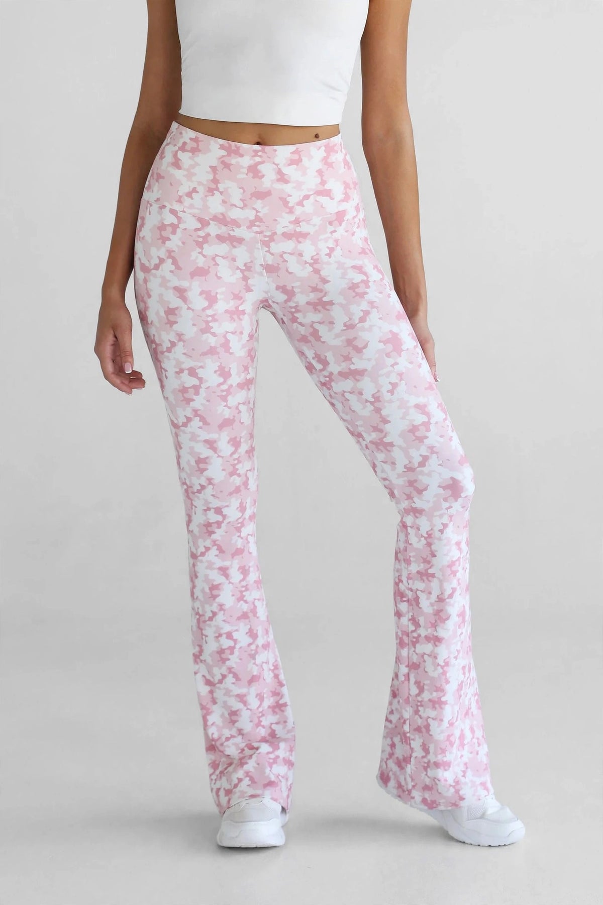 Soft Pink Flare Leggings