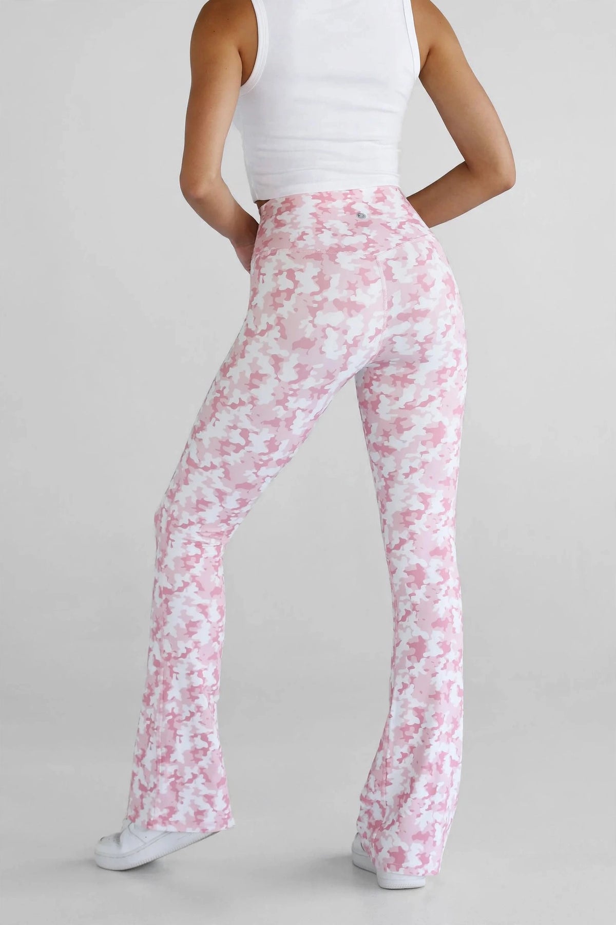 Soft Pink Flare Leggings