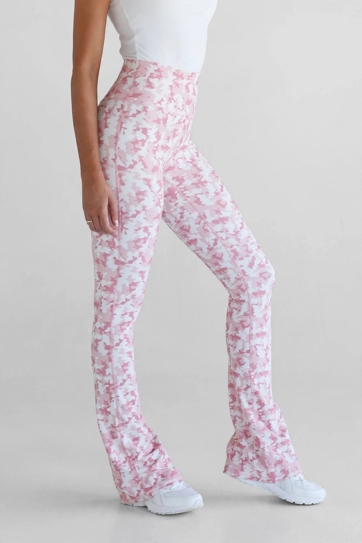 Soft Pink Flare Leggings