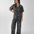 Viscose Black Floral Pajama Set