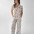 Viscose Burgundy Floral Pajama Set