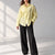 Yellow Poplin Oversized Shirt