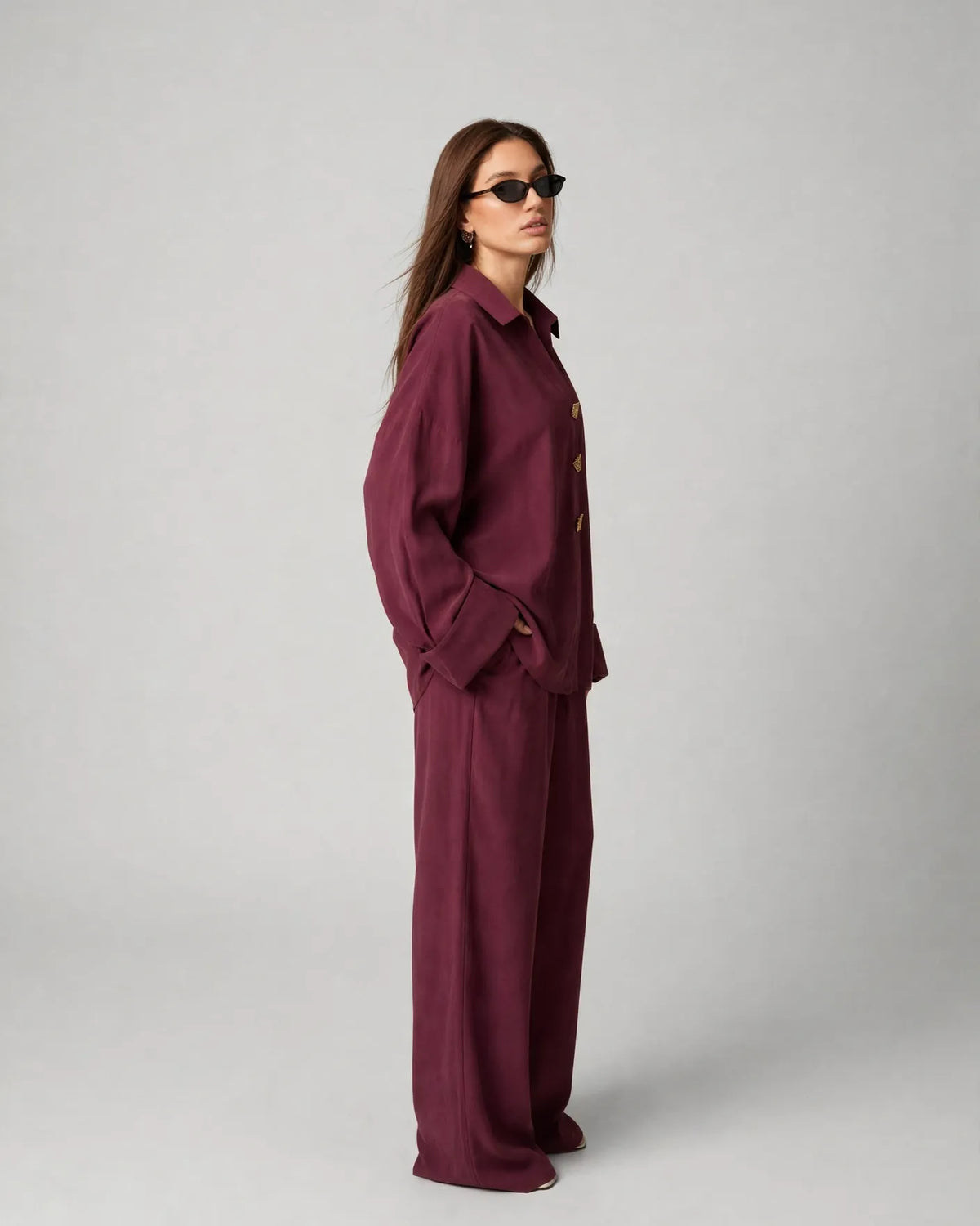 Burgundy Cobra Co-ord Set