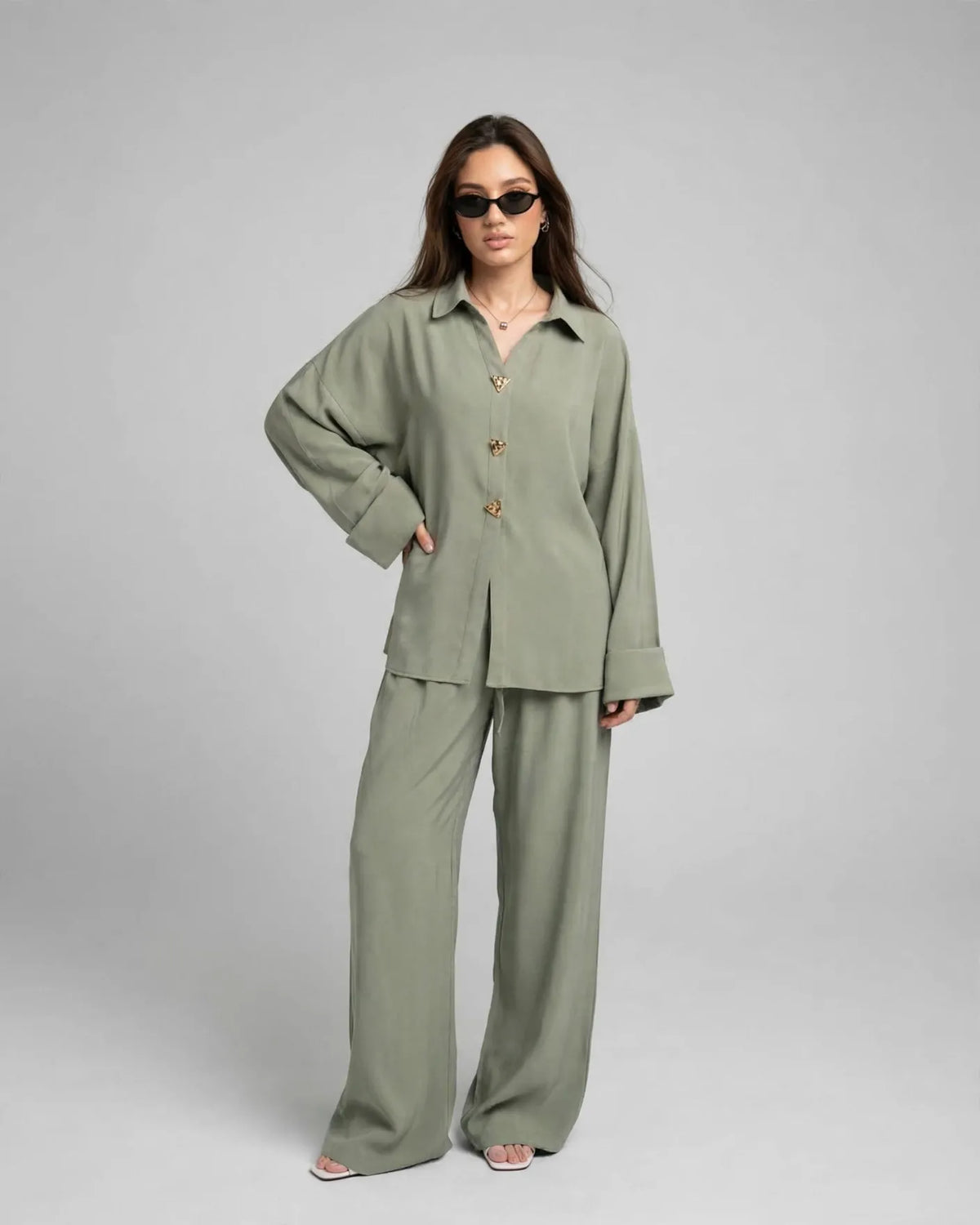 Olive Cobra Co-ord Set