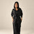 Black Tie-Waist Pockets Set