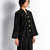 Black Textured Velvet Japanese Set