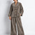 Coffee Textured Velvet Japanese Set