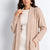 Beige Soft Knit Longline Cardigan