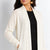 White Soft Knit Longline Cardigan