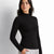 Black Wool High Neck Top
