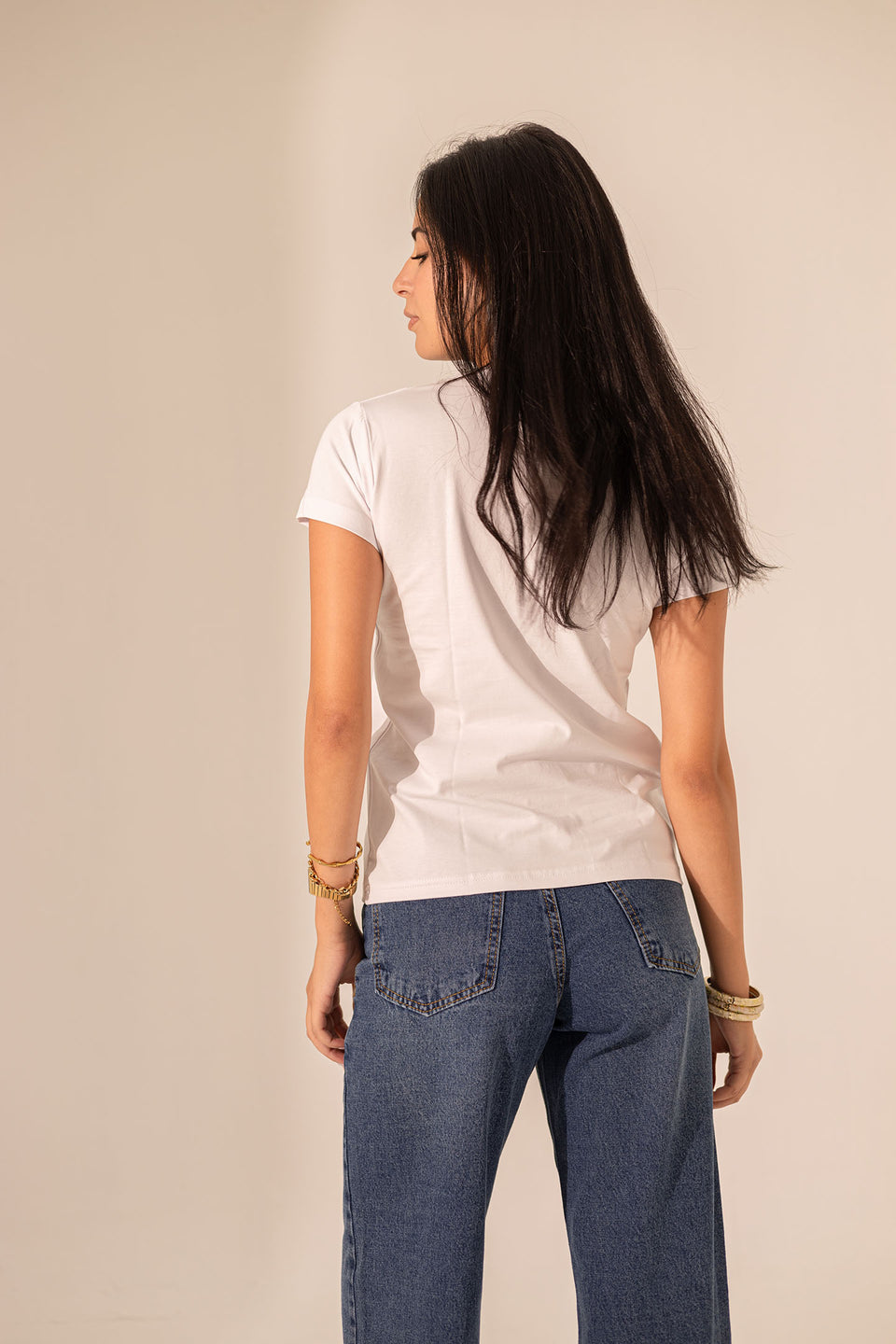 White Pure Cotton Basic