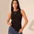 Black Sleeveless Cotton Basic