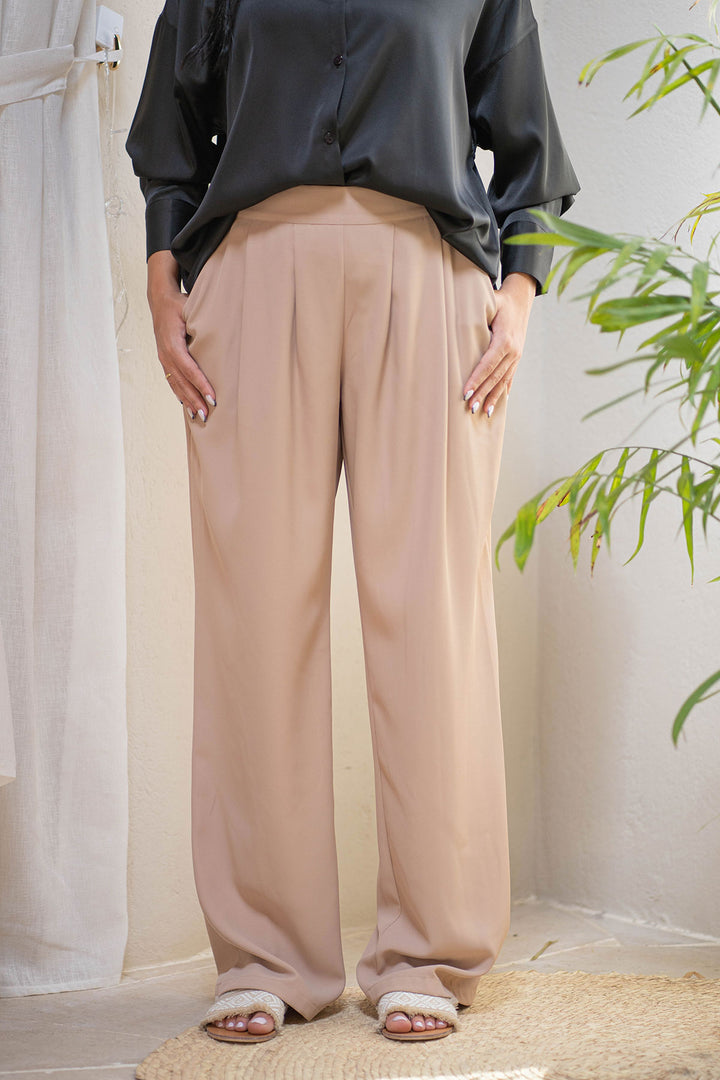 Coffe Tailored Formal Pants