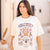 White Oversize Printed T-shirt