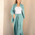 Green Summer Tied Linen Set