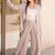 Grey Summer Tied Linen Set