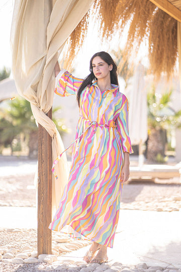 Shades Colors Patterned dress
