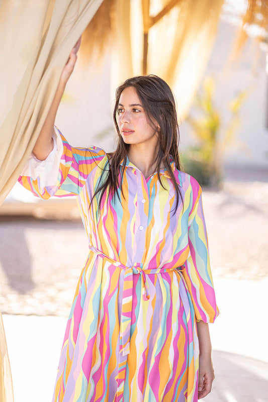 Shades Colors Patterned dress