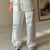 White Linen Comfort Pants
