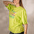 Lime Printed Oversize T-shirt