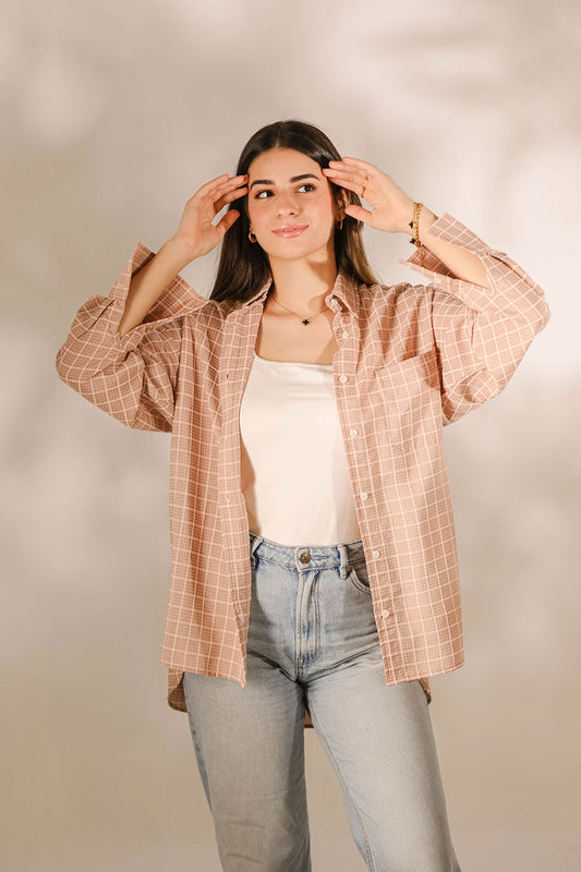 Brown Checkers Shirt