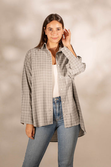 Grey Checkers Shirt