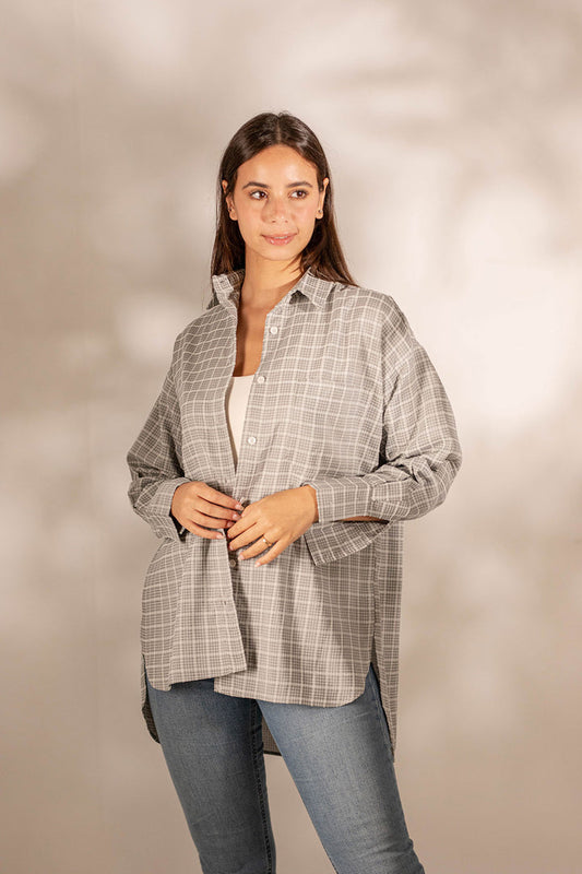 Grey Checkers Shirt