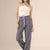 DarkGrey Wide Leg Tied Pants