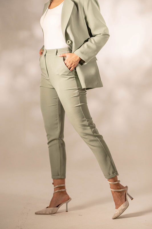 Mintgreen Formal Modern Fit Pants