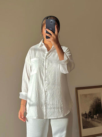 White Linen Comfort Shirt