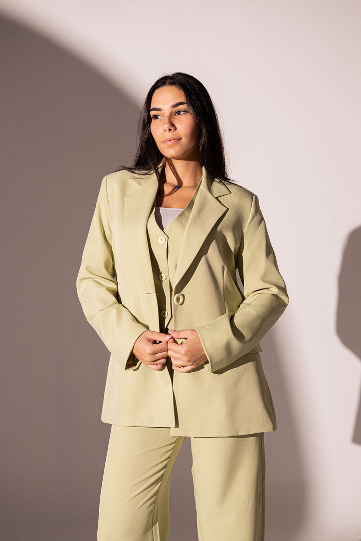 Lime Formal Oversize Blazer