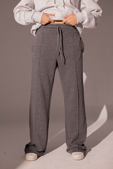 Grey Wide-leg Sweatpants