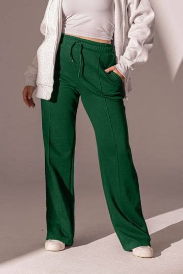 Olive Wide-leg Sweatpants