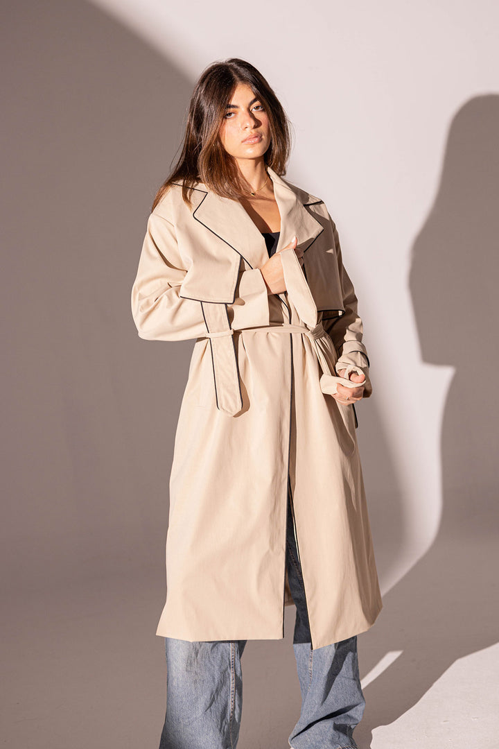 Beige Light Trench Coat