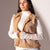 Camel Velvet Fur Vest