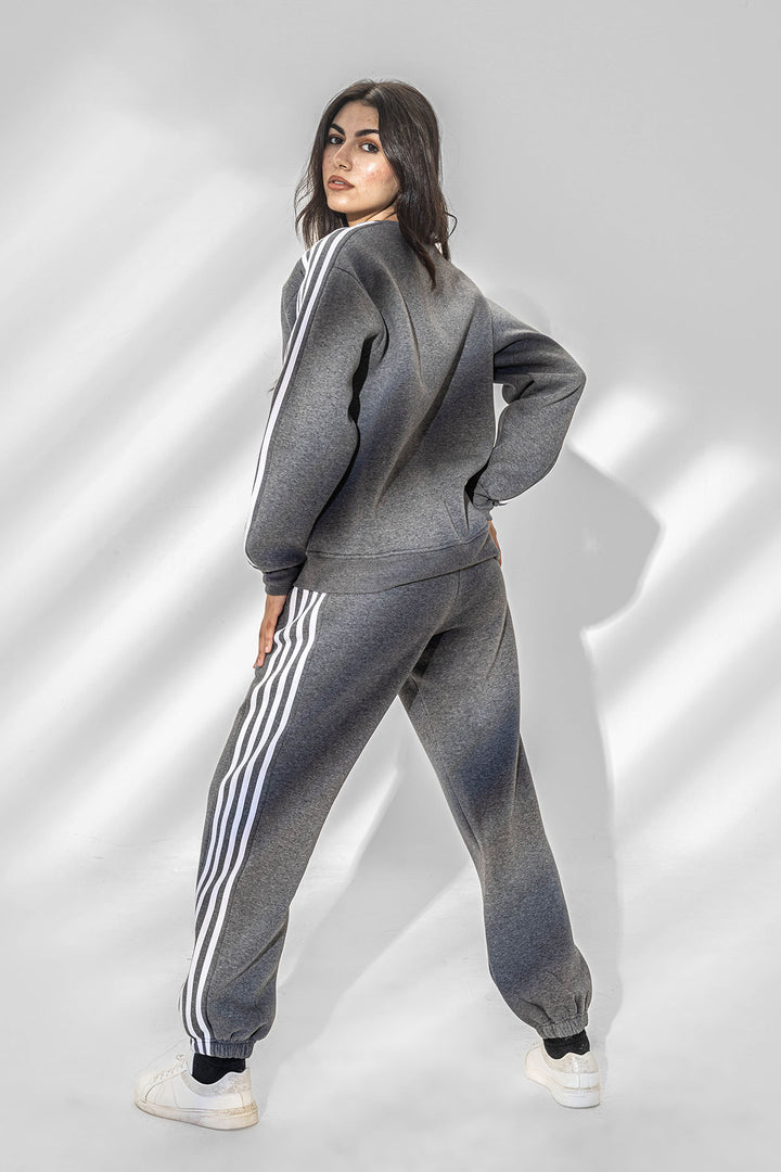 Grey Melton Lined Set