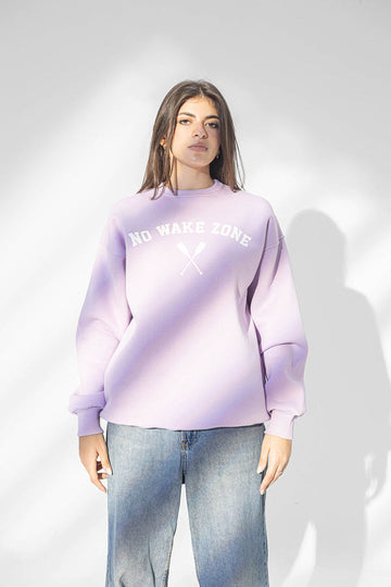 Purple Printed Comfort Sweatshirt