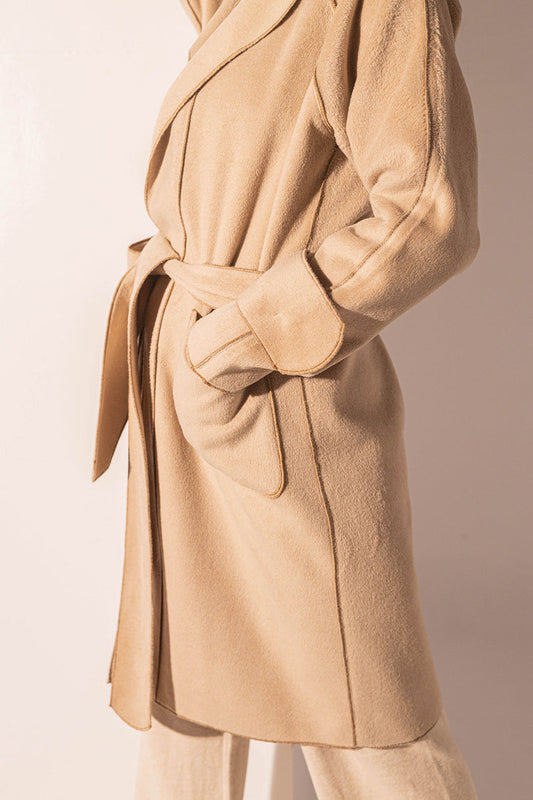 Beige Winter Smooth Coat