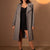 Grey Checkers Long Coat