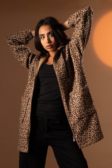 Brown Leo Pard Jacket