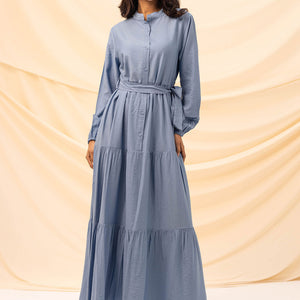 Blue Comfort Linen Dress