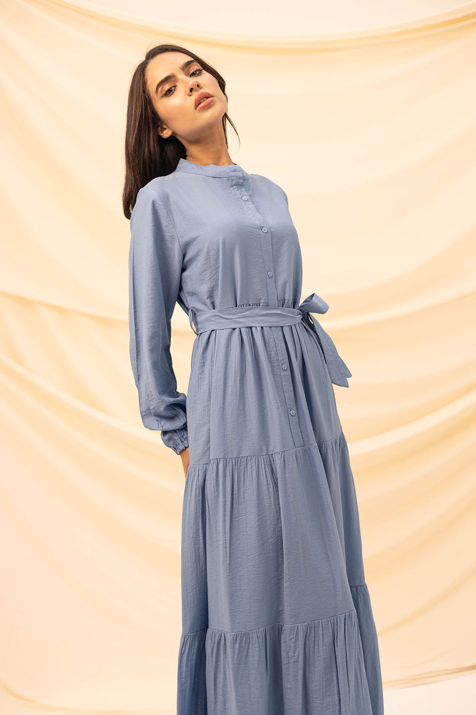 Blue Comfort Linen Dress